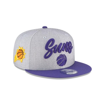 Grey Phoenix Suns Hat - New Era NBA Official NBA Draft 9FIFTY Snapback Caps USA4025193